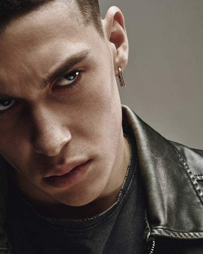 Orecchino singolo in argento REYTEL