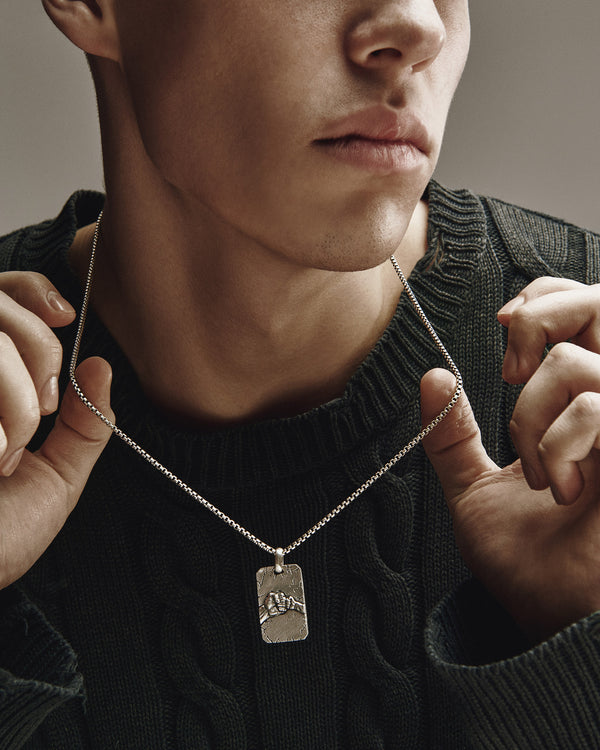 Pendentif en argent PÈRE ET FILS