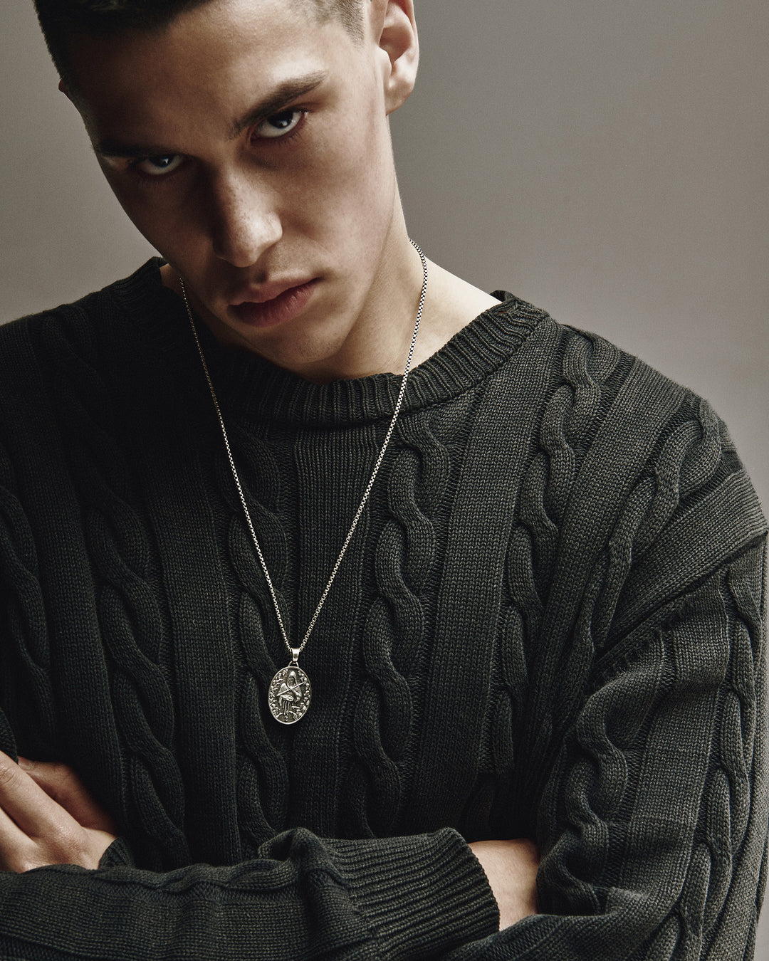 Silver pendant THE PAINTER OF FATE