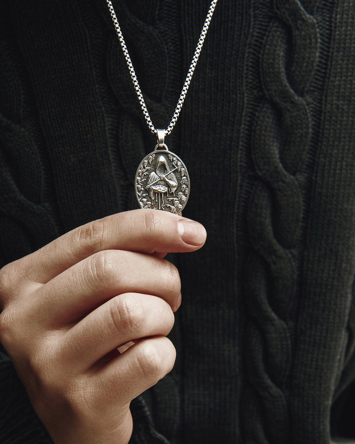 Silver pendant THE PAINTER OF FATE